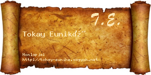 Tokay Euniké névjegykártya